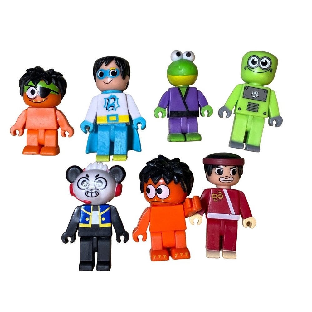 Ryan’s World Toy Figures- Lot of 7 figures
